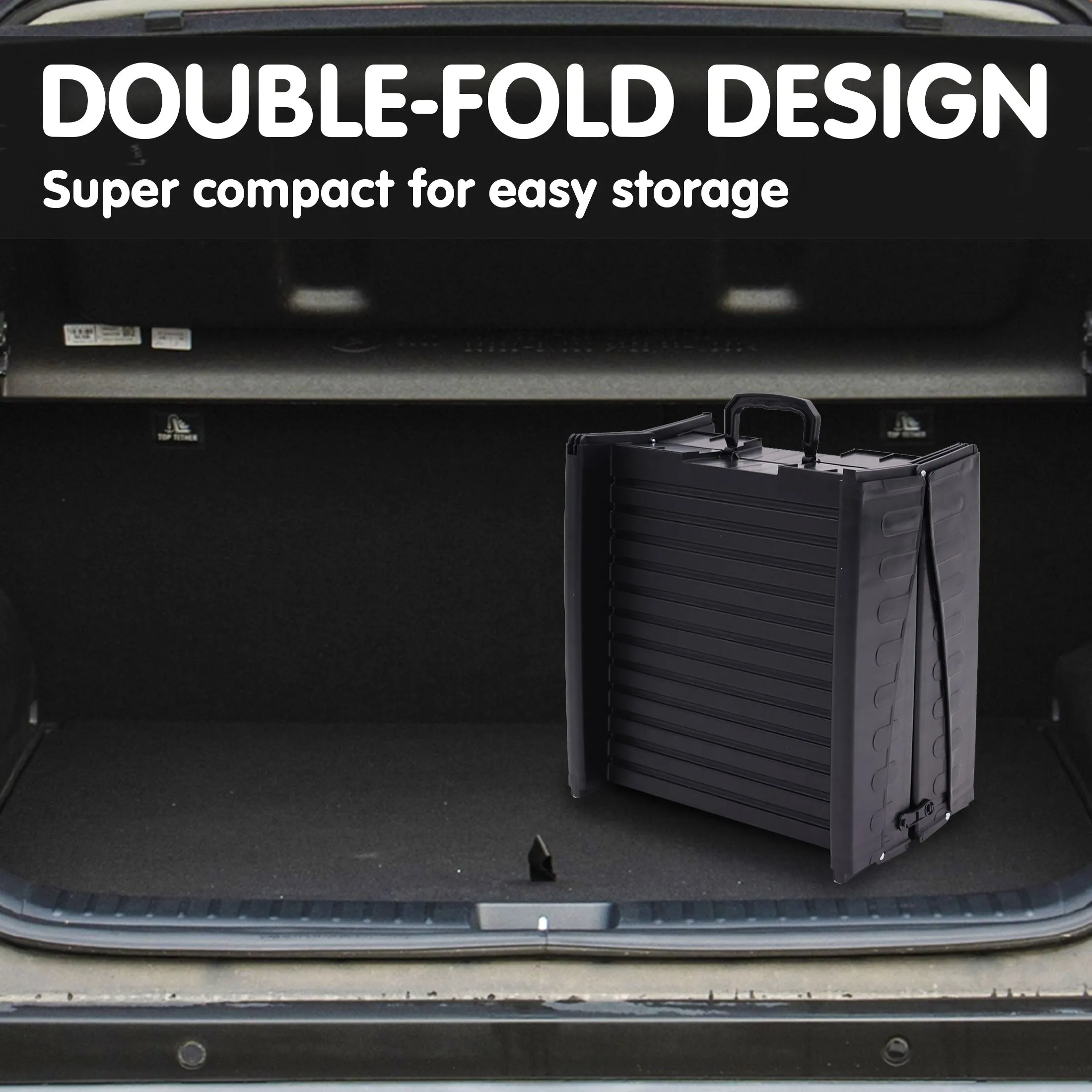 152cm Folding Pet Ramp with Rails & Handle - Furtastic