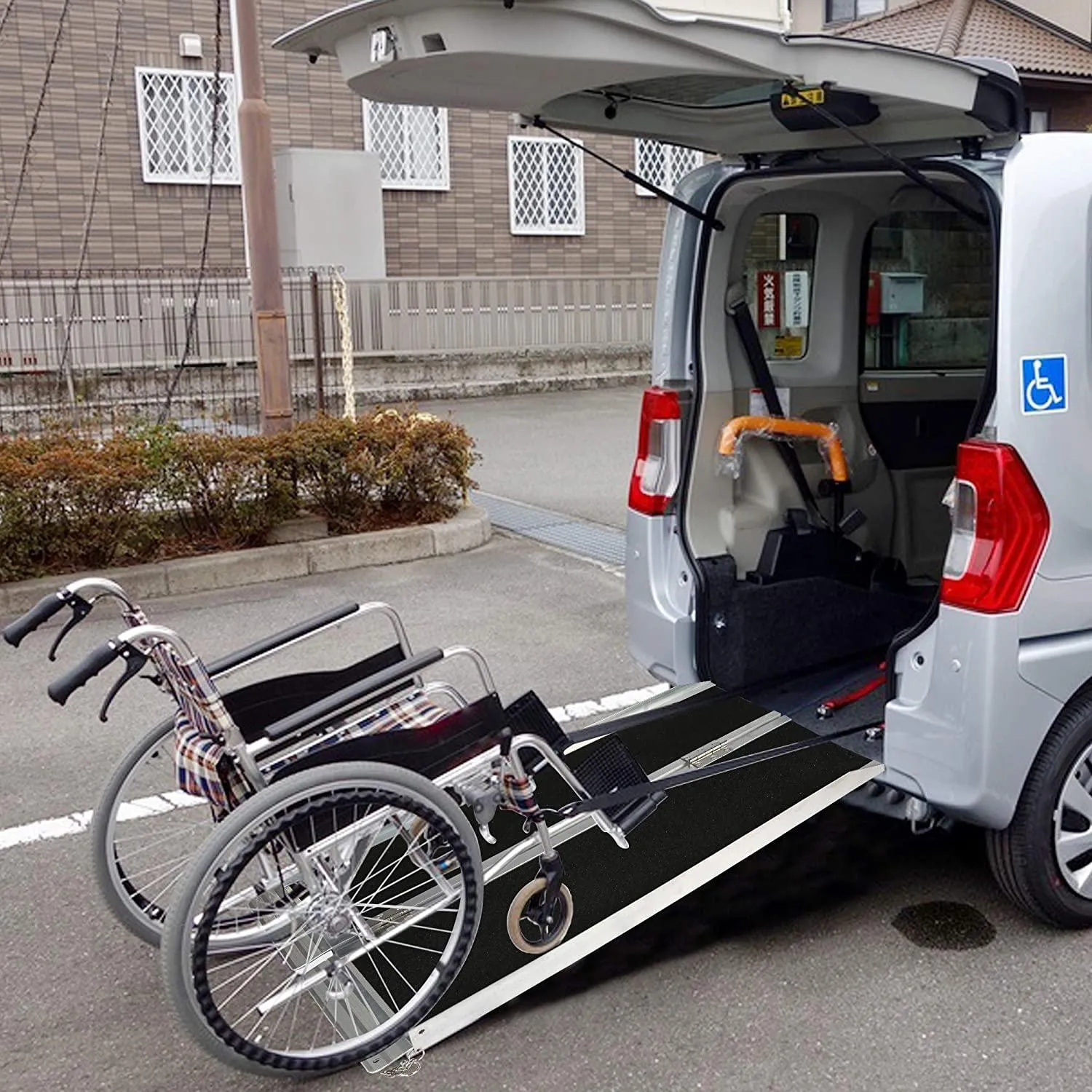 3ft Portable Ramp for Wheelchair Folding Aluminum Alloy Ramp with Handle