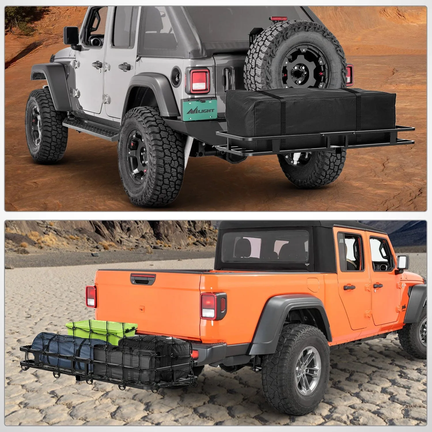 53Inch Hitch Cargo Carrier Fits 2-inch Hitch Receiver