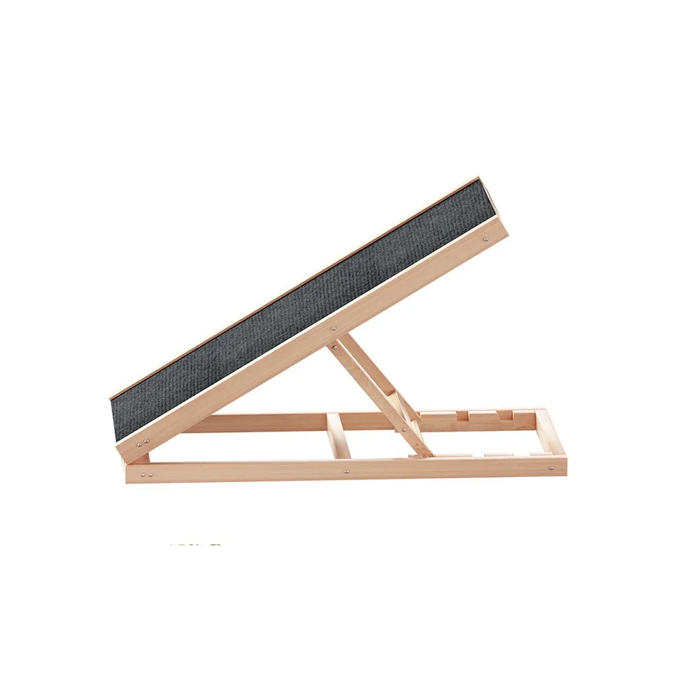 Adjustable Dog Ramp Step, Foldable Wooden for Bed, i.Pet