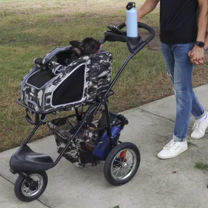 Army Camo 5-in-1 Pet Stroller - Complete Travel System Set