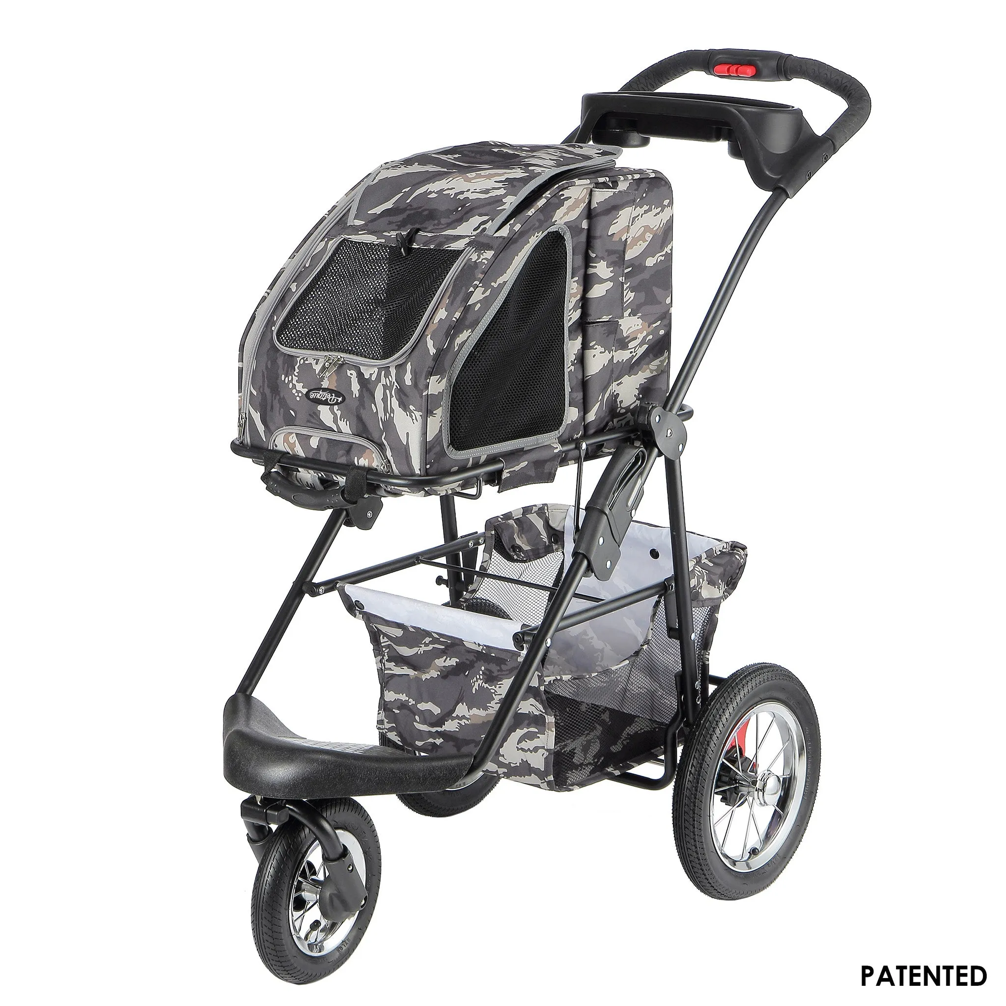 Army Camo 5-in-1 Pet Stroller - Complete Travel System Set