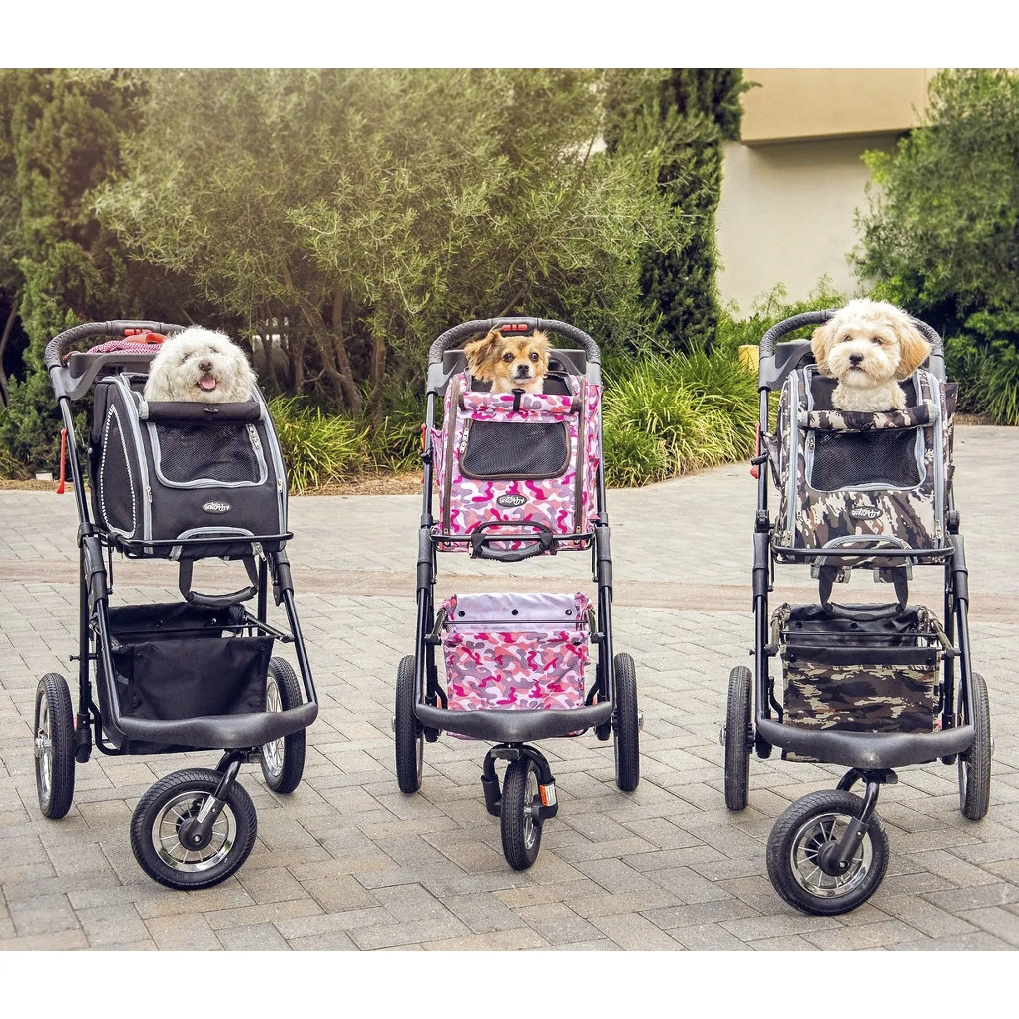 Army Camo 5-in-1 Pet Stroller - Complete Travel System Set