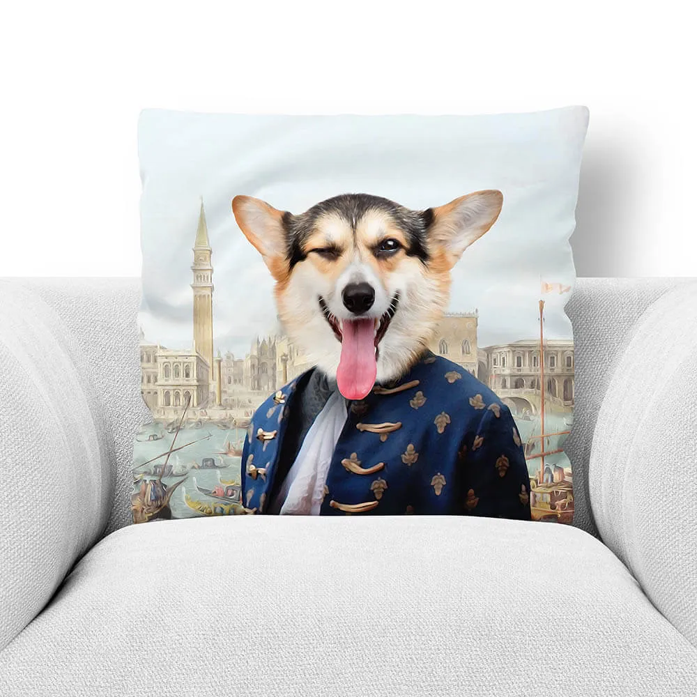 CANAL DESIRE - CUSTOM PET PORTRAIT THROW PILLOW