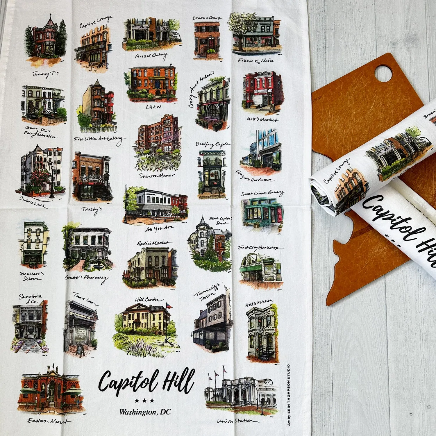 Capitol Hill Kitchen Towel (flour sack cotton)