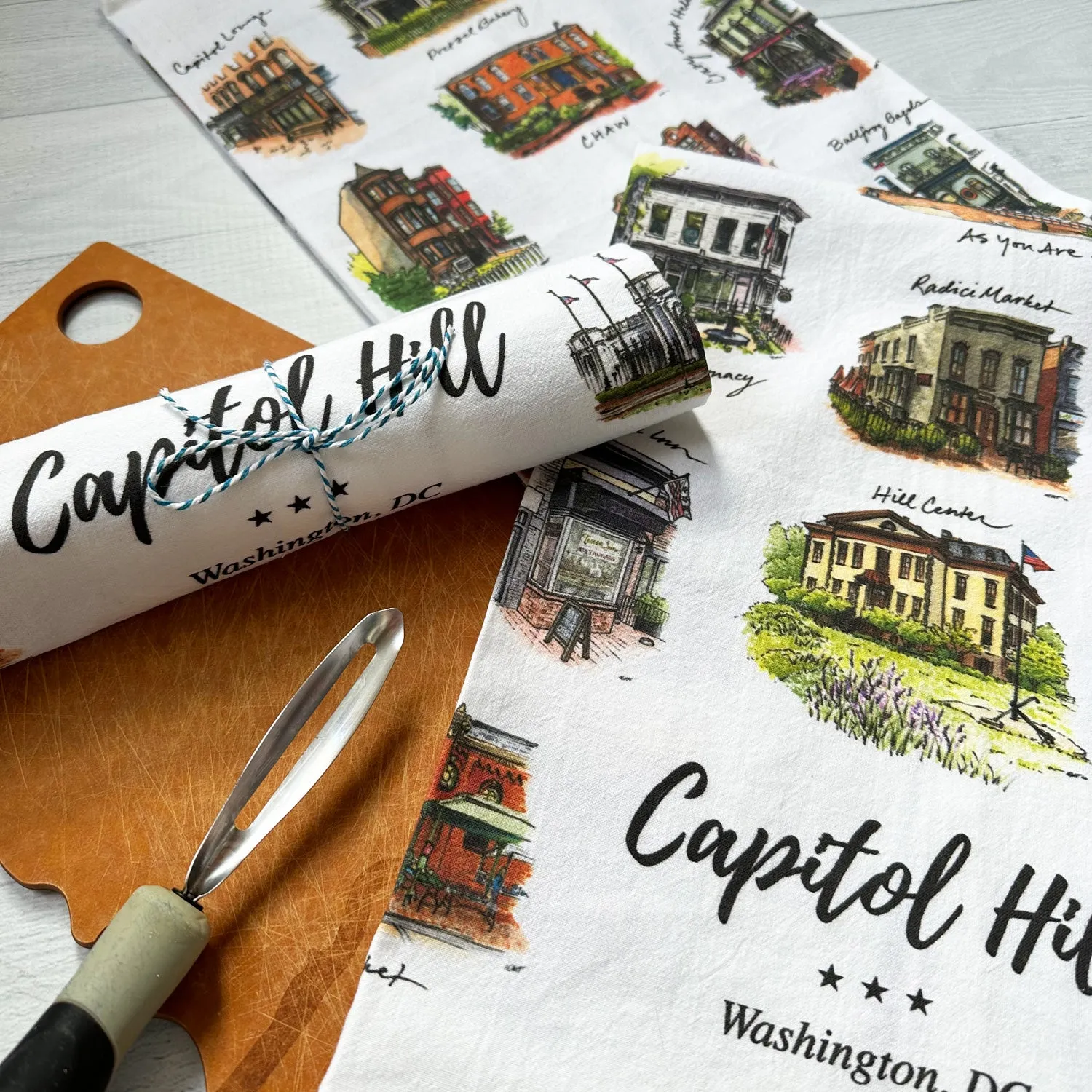 Capitol Hill Kitchen Towel (flour sack cotton)