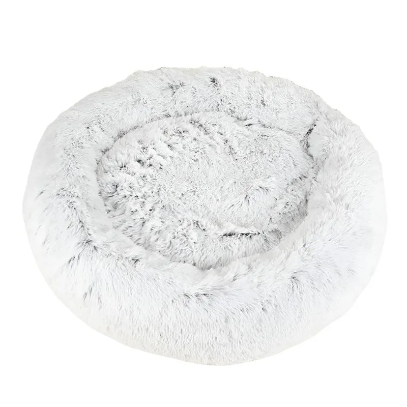 Cozy Fluffy Plush Nest Donut Pet Bed