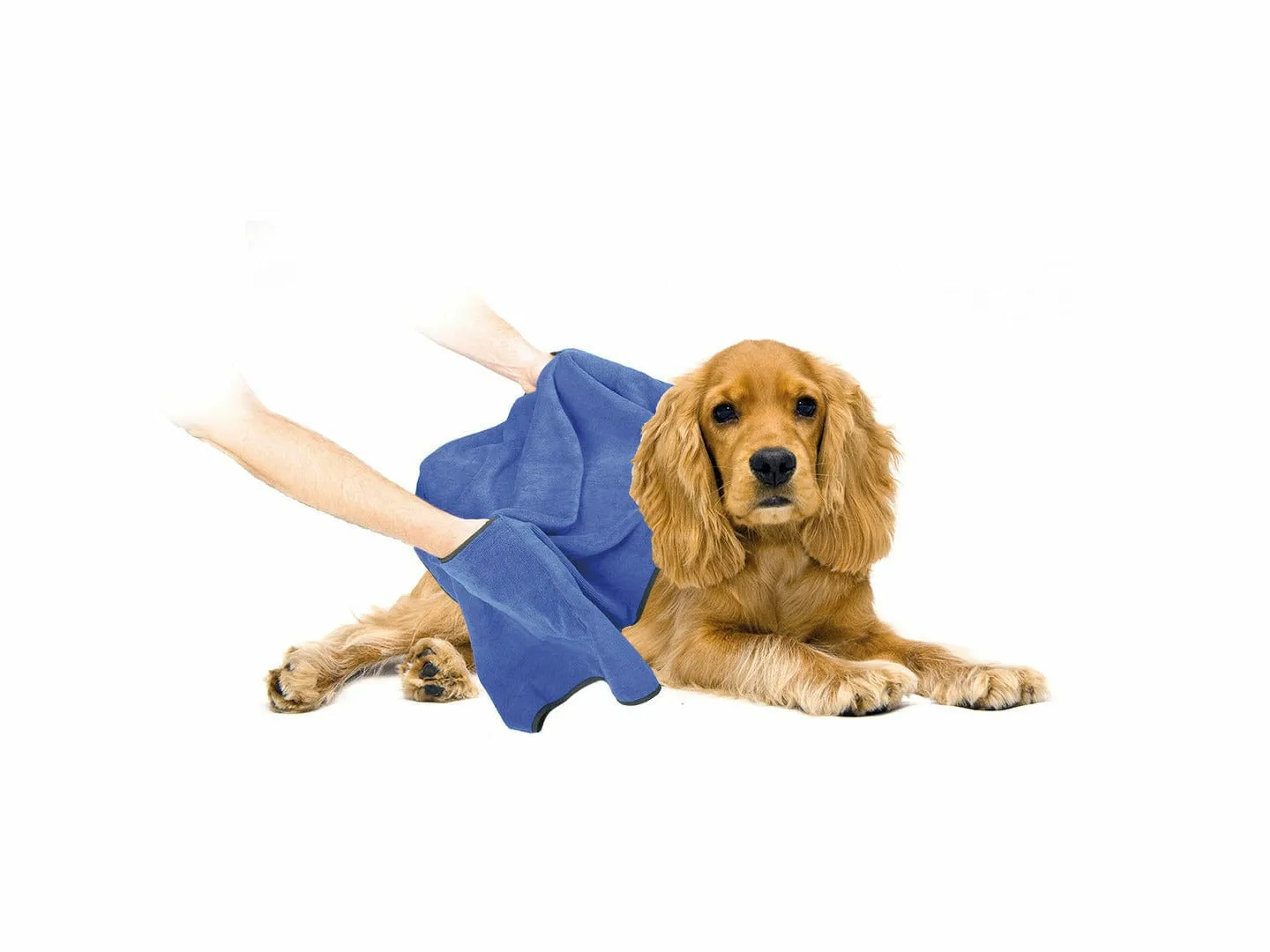 Dog Bath Towel Microfiber 40x60cm blue