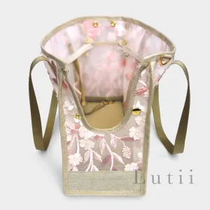 dog carrier, non-overheating, spring/summer lightweight 3D flowered pet tote "SPRING"