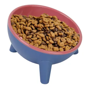 Fresh Fab Finds Raised Tilted Elevated Cat Food Bowl Pet Backflow Prevention Water Dish Feeding Bowl for Cats Small Dogs