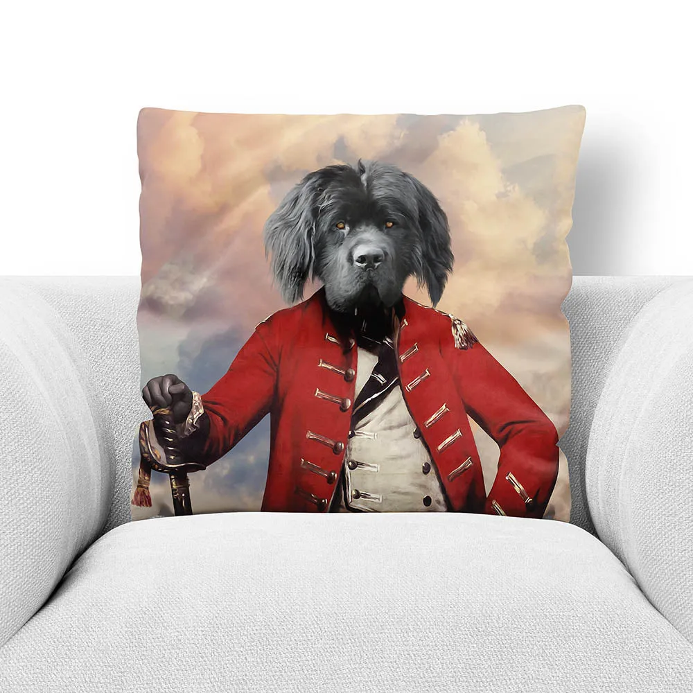 GENERAL D. ZASTER - CUSTOM PET PORTRAIT THROW PILLOW