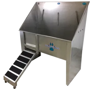 Groomer's Best Stainless Steel Walk-Through Grooming Bath Tub