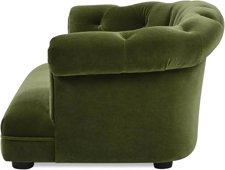Kiki 36.5" Chesterfield Medium Size Dog Sofa Bed: Uptown Gray