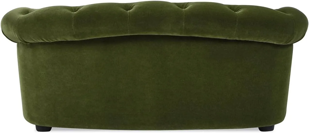 Kiki 36.5" Chesterfield Medium Size Dog Sofa Bed: Uptown Gray