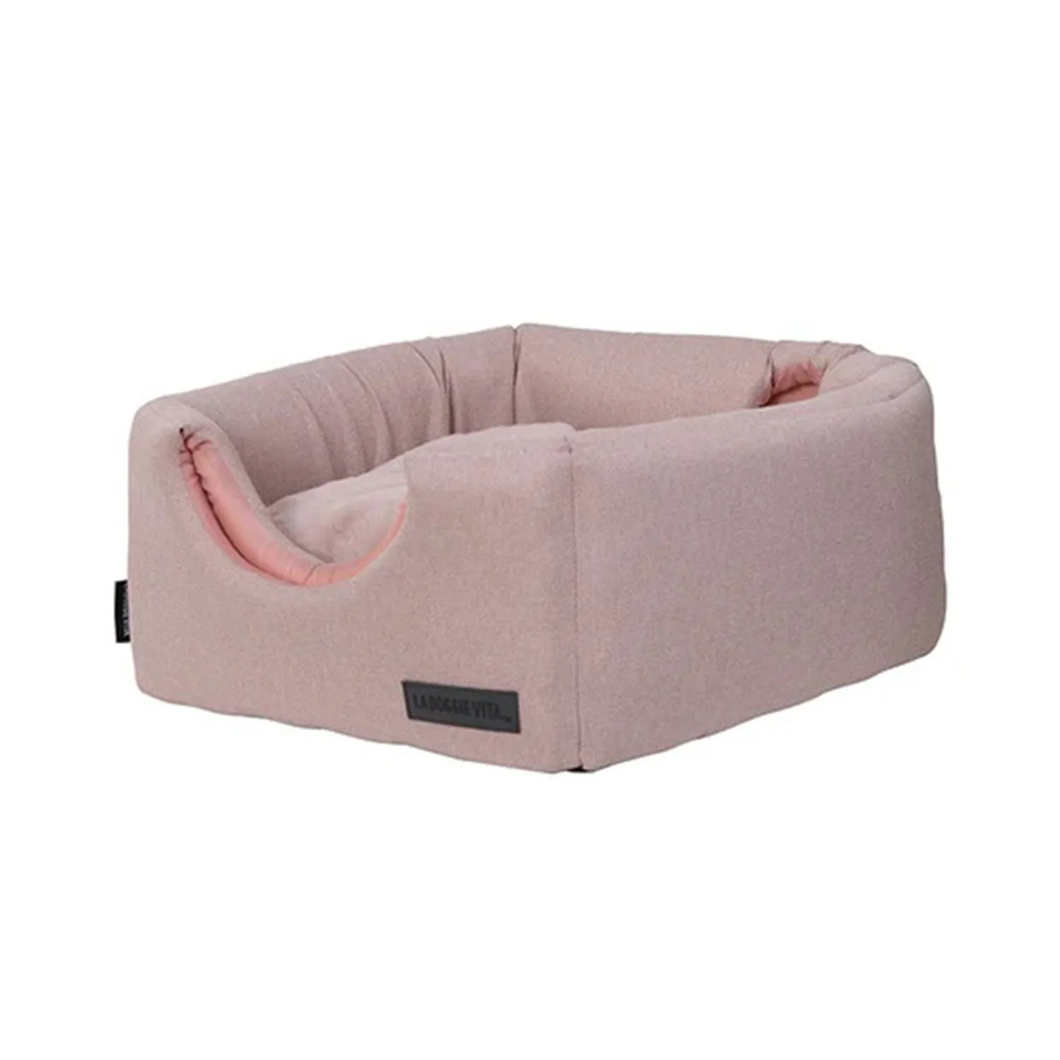 La Doggie Vita Como Pink Cat Cube with Pom Pom