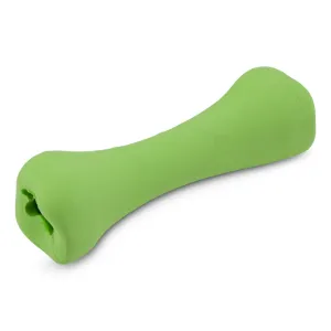 Natural Rubber Bone Dog Toy, Green