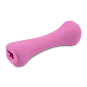 Natural Rubber Bone Eco Dog Toy - Pink