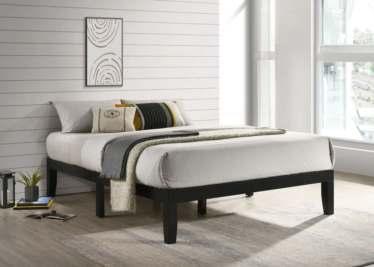 Naven Queen Platform Bed - Black