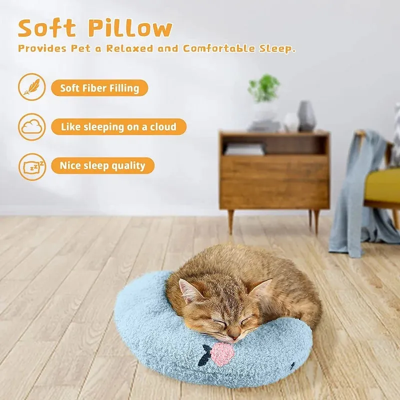 Pet Little Pillow - Fashion Neck Protector - Deep Sleep Puppy Kitten U-Shaped Pillow - Dog Cat Headrest Sleeping Pillow - Pet Supplies