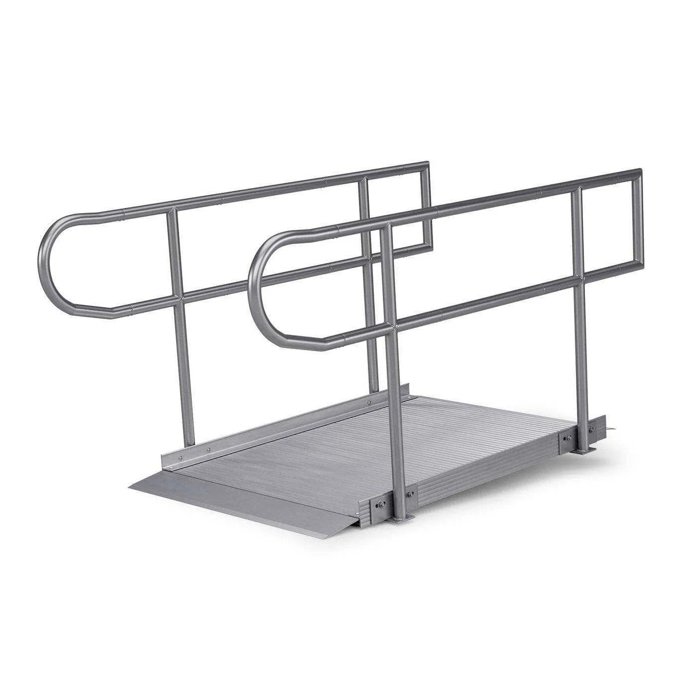 Rampit USA Empower Series Semi-Portable Curb Ramp with Handrails