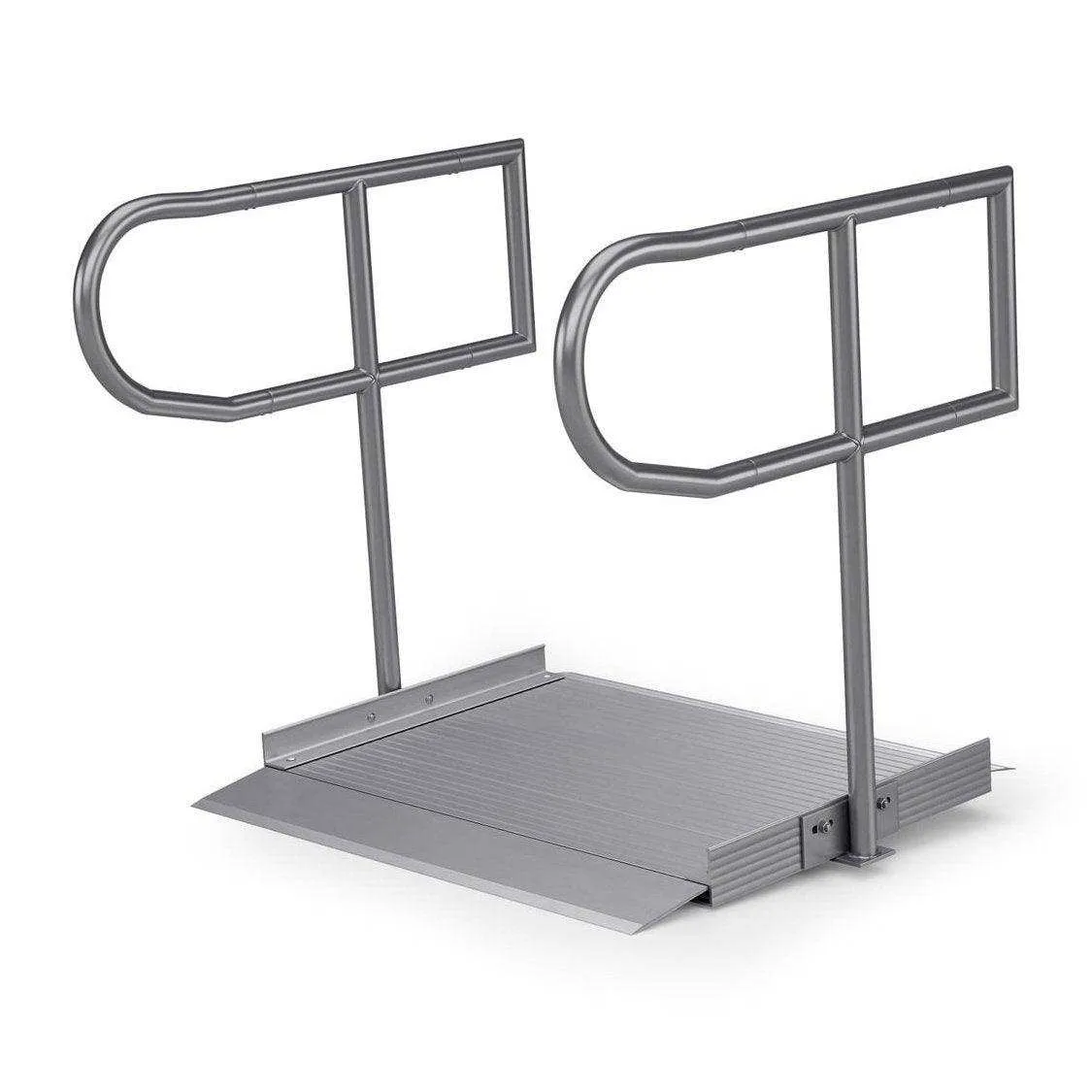 Rampit USA Empower Series Semi-Portable Curb Ramp with Handrails