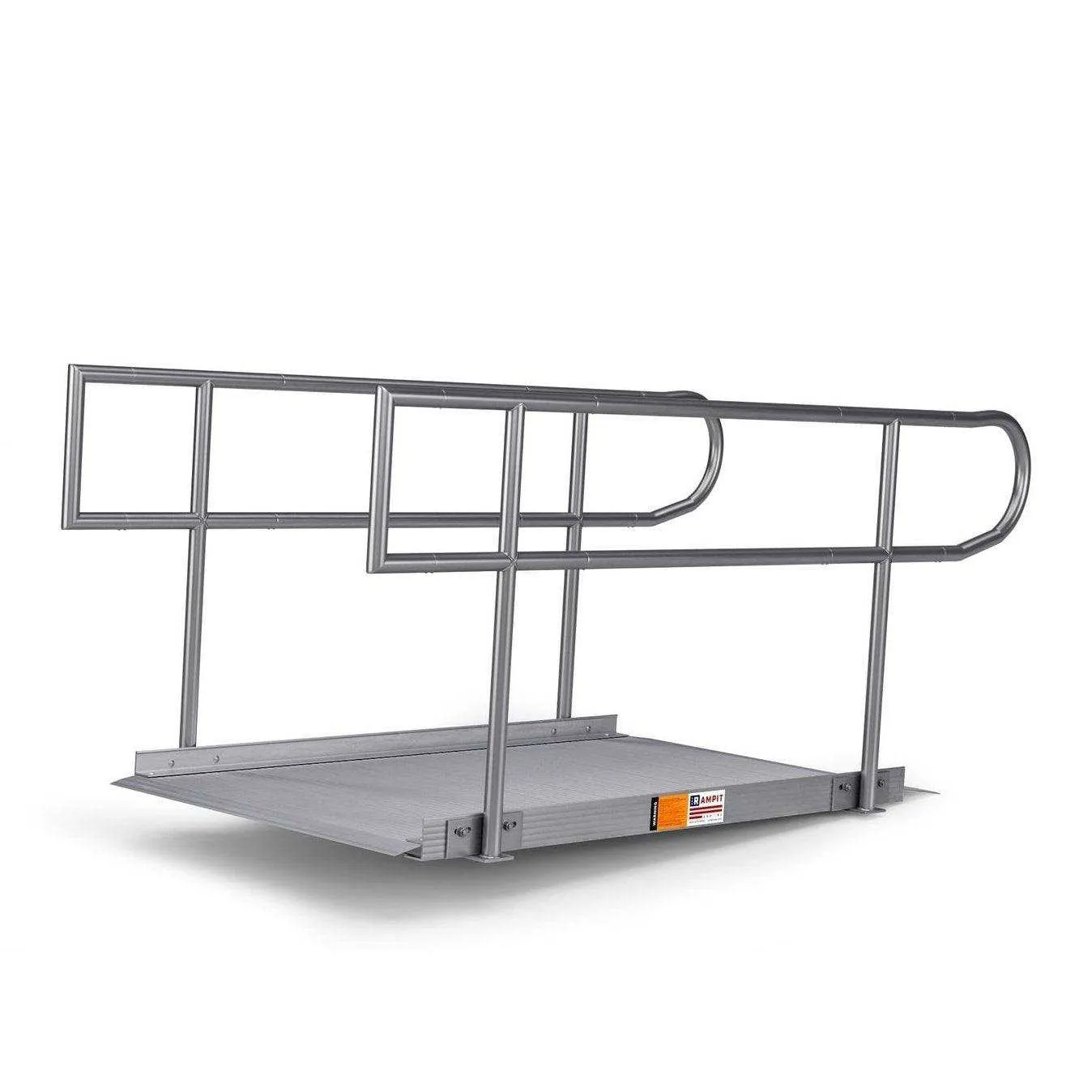Rampit USA Empower Series Semi-Portable Curb Ramp with Handrails
