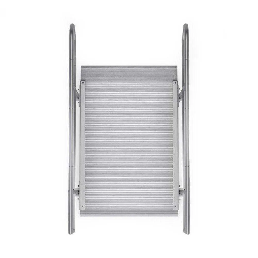 Rampit USA Empower Series Semi-Portable Curb Ramp with Handrails