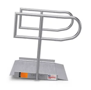 Rampit USA Empower Series Semi-Portable Curb Ramp with Handrails