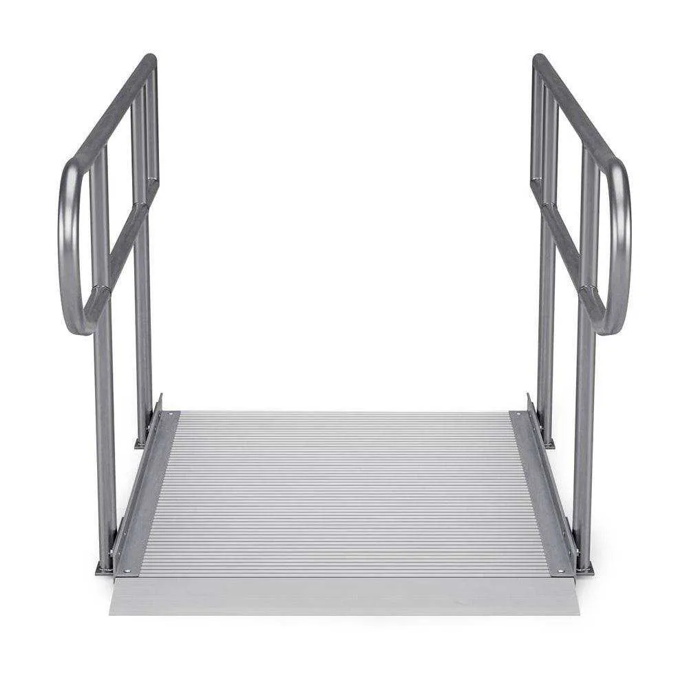 Rampit USA Empower Series Semi-Portable Curb Ramp with Handrails