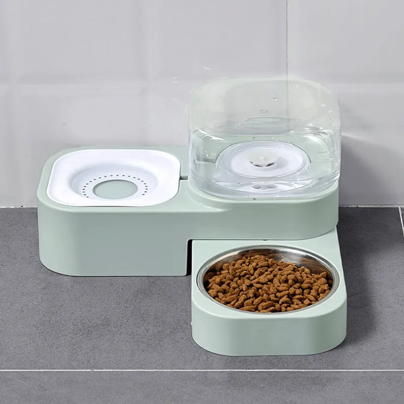 Rotational Compact Pet Food Bowl and Water Feeder
