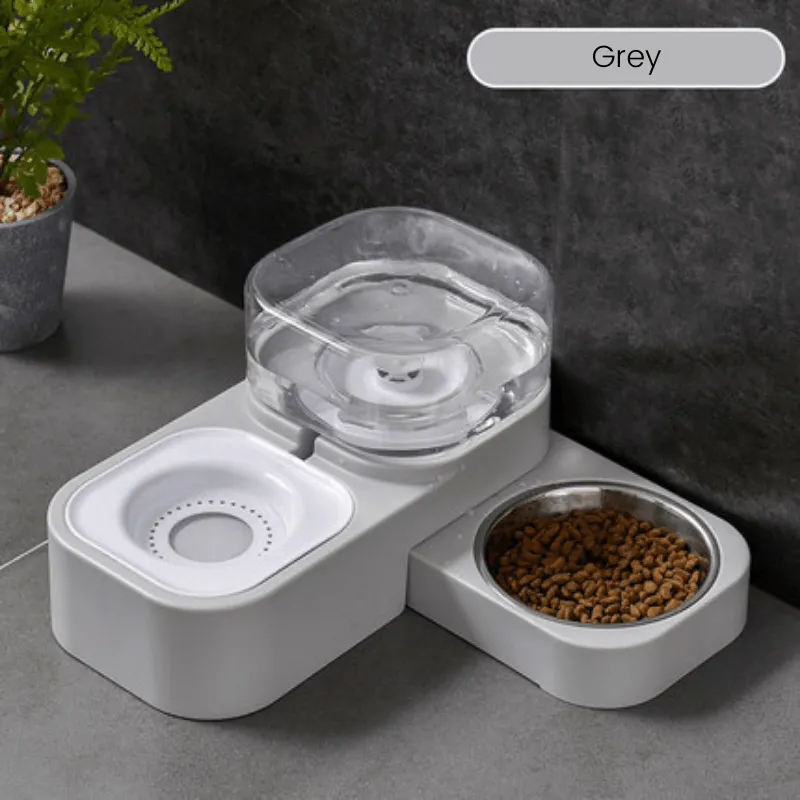 Rotational Compact Pet Food Bowl and Water Feeder