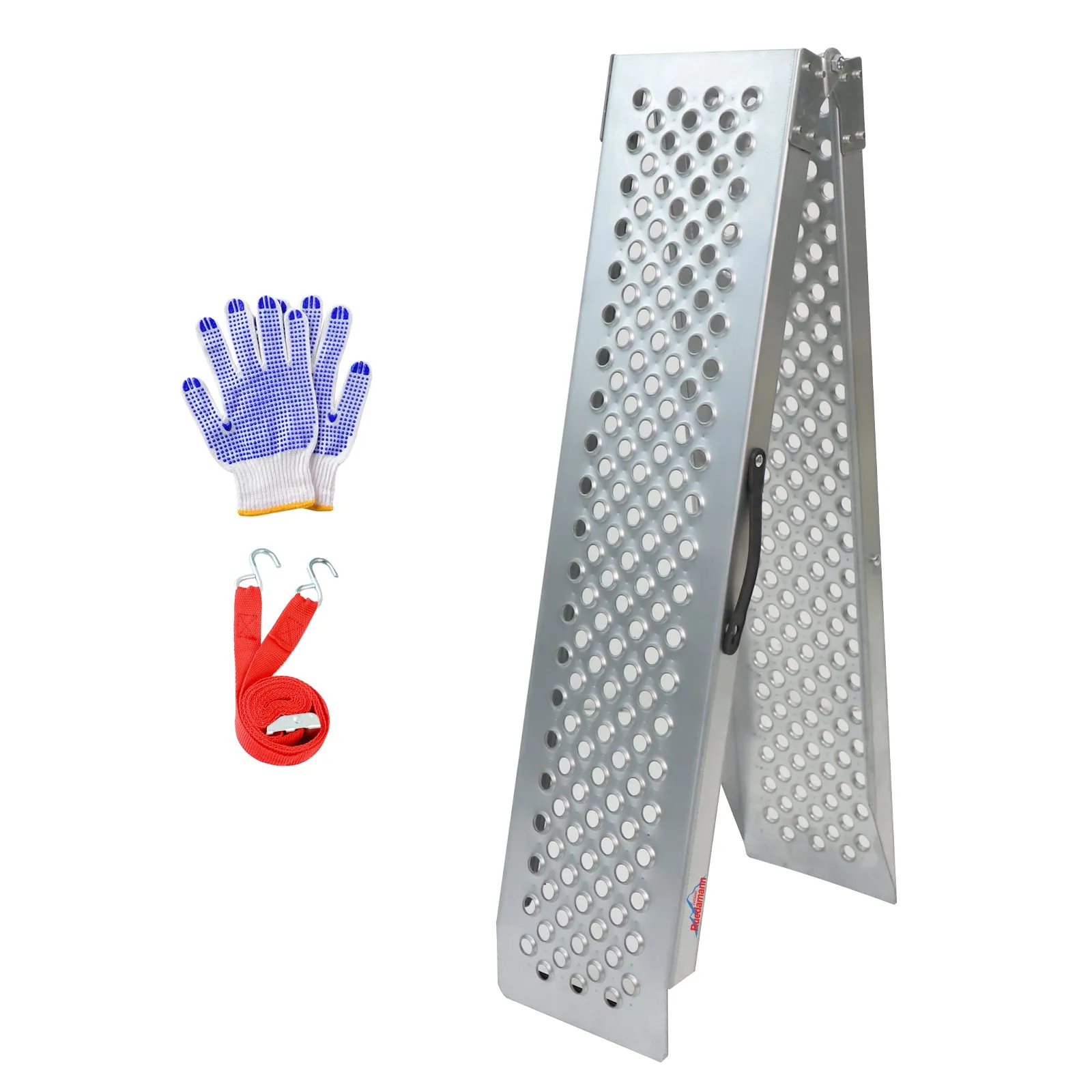 Ruedamann® 78.7" L x 9" W Portable Loading Ramp with Punching 1PC