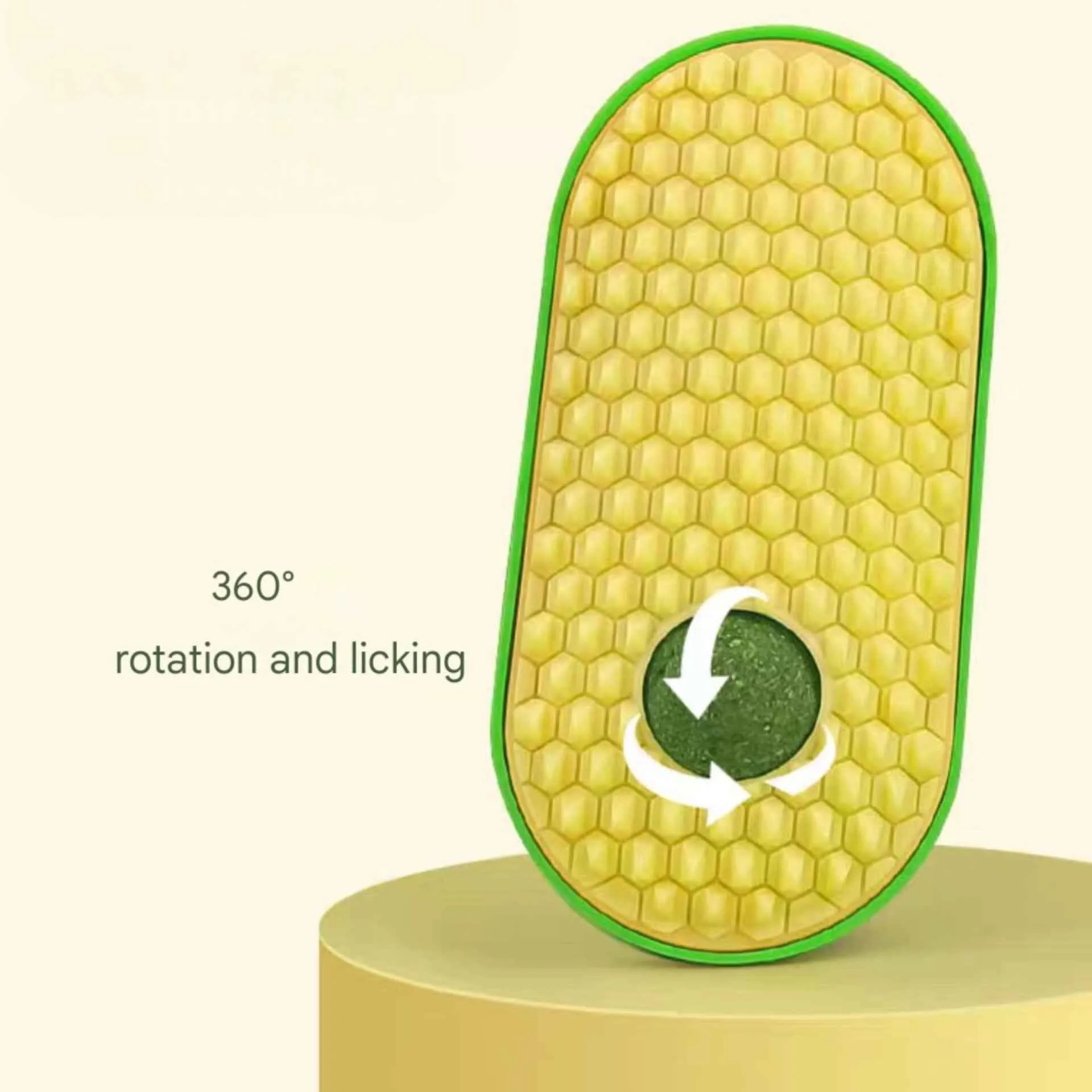 Scratcher with a mint ball