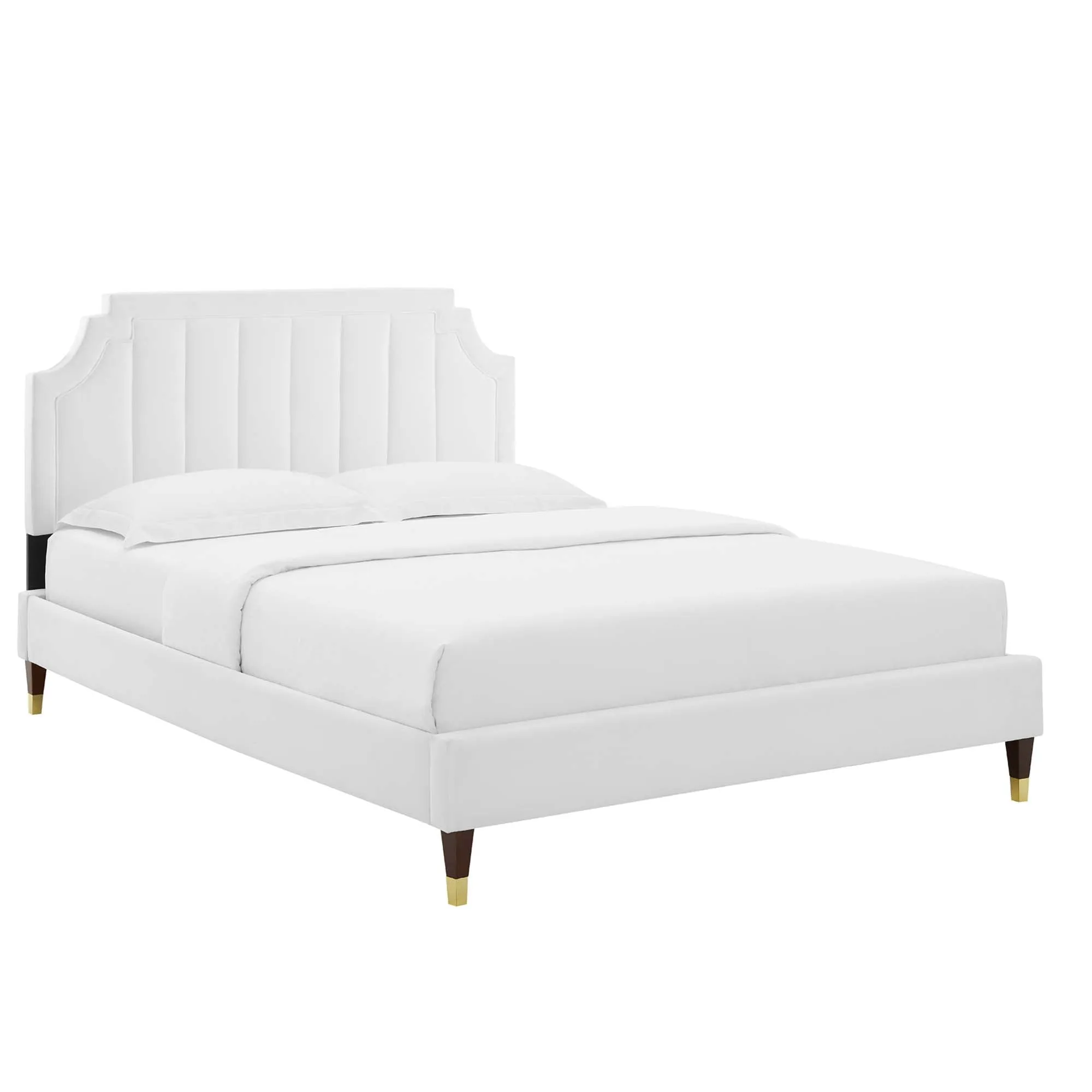 Sienna Performance Velvet Platform Bed by Modway
