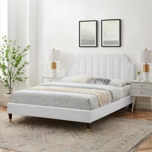 Sienna Performance Velvet Platform Bed by Modway
