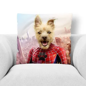 SPIDER MUTT - CUSTOM PET PORTRAIT THROW PILLOW