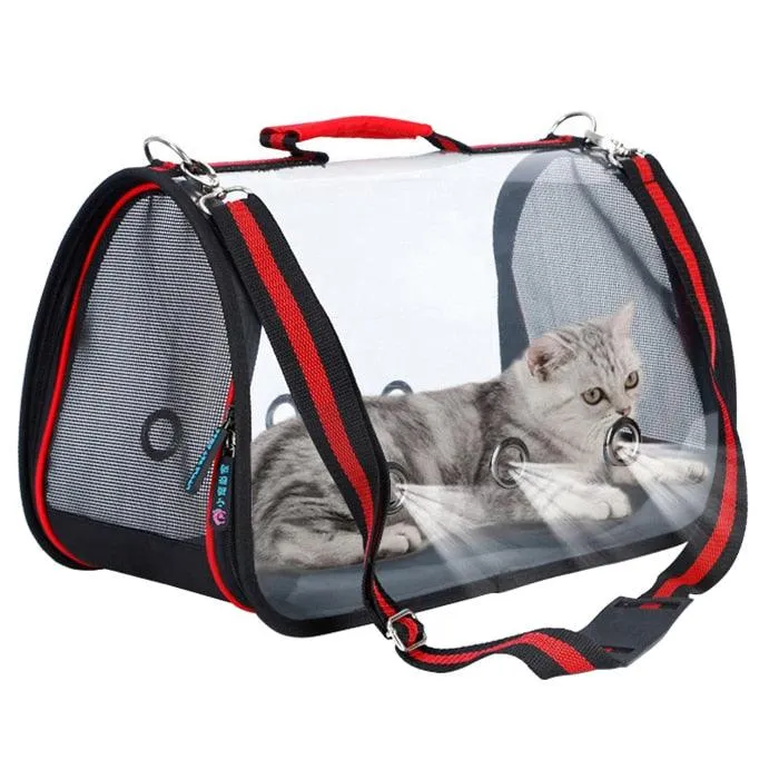 Transparent Lightweight Tote Shoulder Bag Pet Carrier