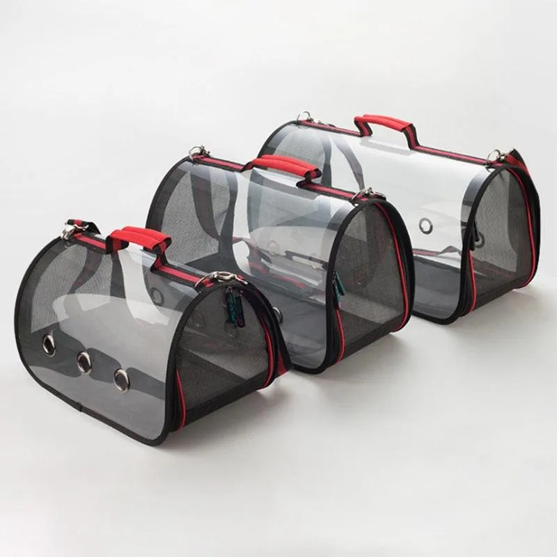Transparent Lightweight Tote Shoulder Bag Pet Carrier