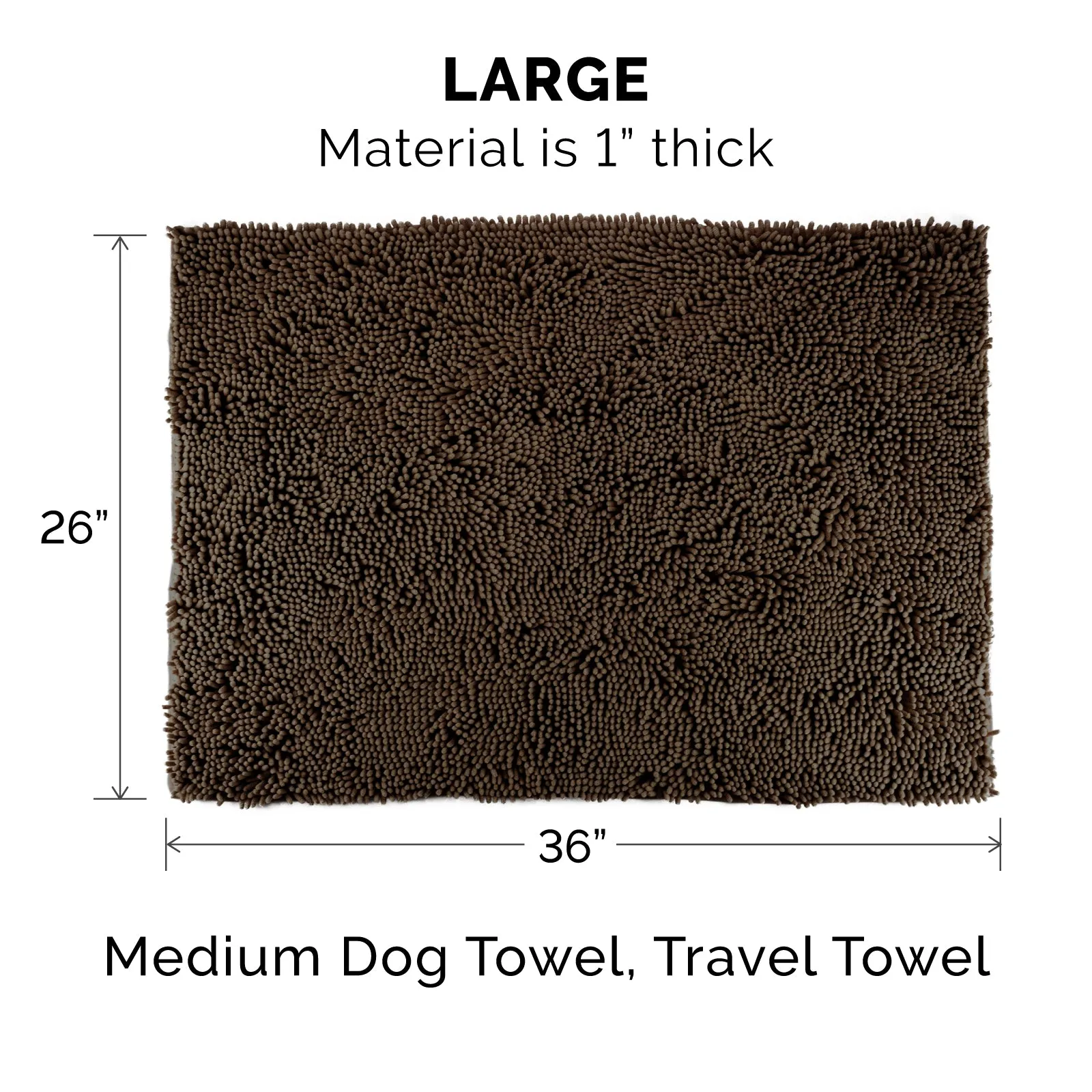 Ultra Absorbent Muddy Paws Pet Towel & Shammy Dog Rug